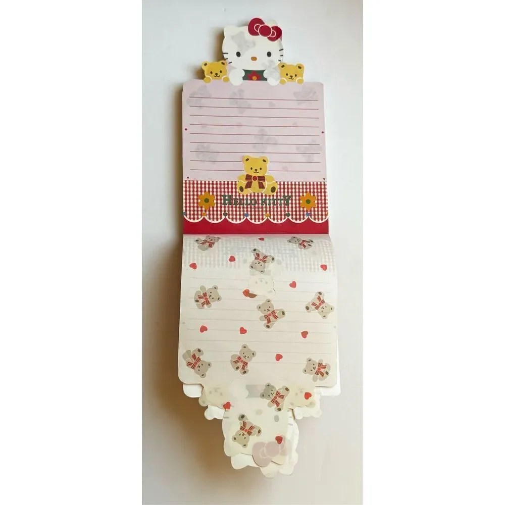 Vintage‎ Hello Kitty Stationary Paper Foldable Sanrio 1994 Popup